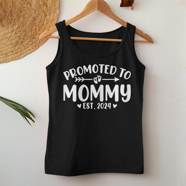 Promoted To Mommy 2024 Soon To Be Mom Baby Reveal To New Mom Women Tank Top Unique Gifts