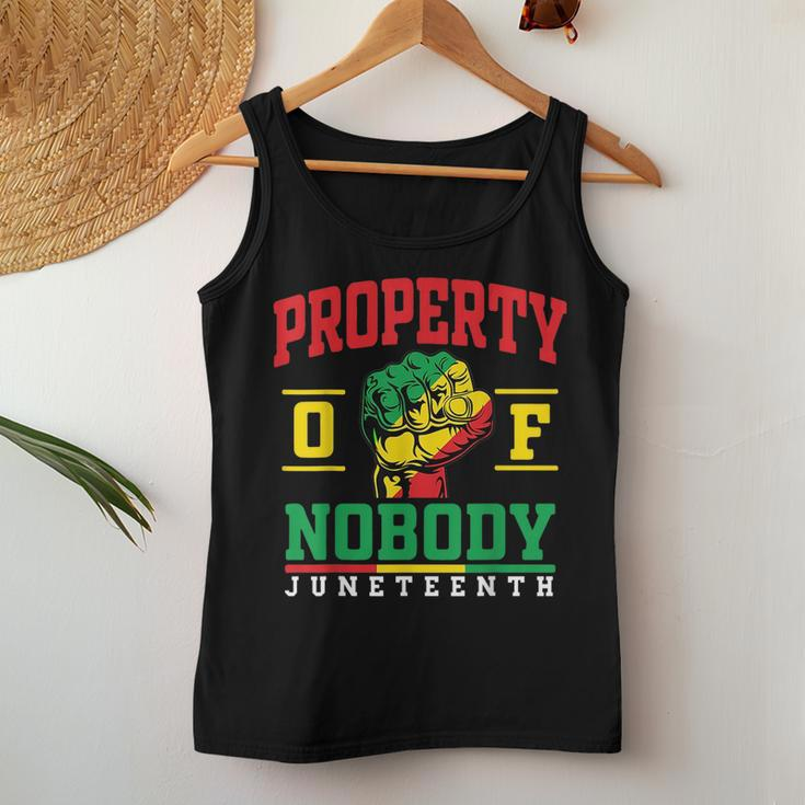 Property Of Nobody Junenth Black History 2023 Women Women Tank Top Basic Casual Daily Weekend Graphic Funny Gifts