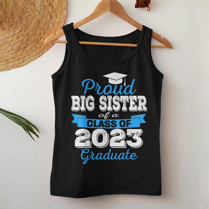 Proud Big Sister Of 2023 Graduate Awesome Family College Women Tank Top Unique Gifts