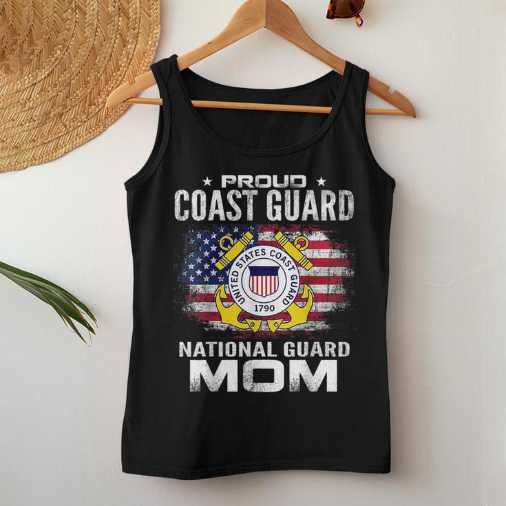 Proud Coast Guard National Guard Mom Veteran Day For Mom Women Tank Top Unique Gifts