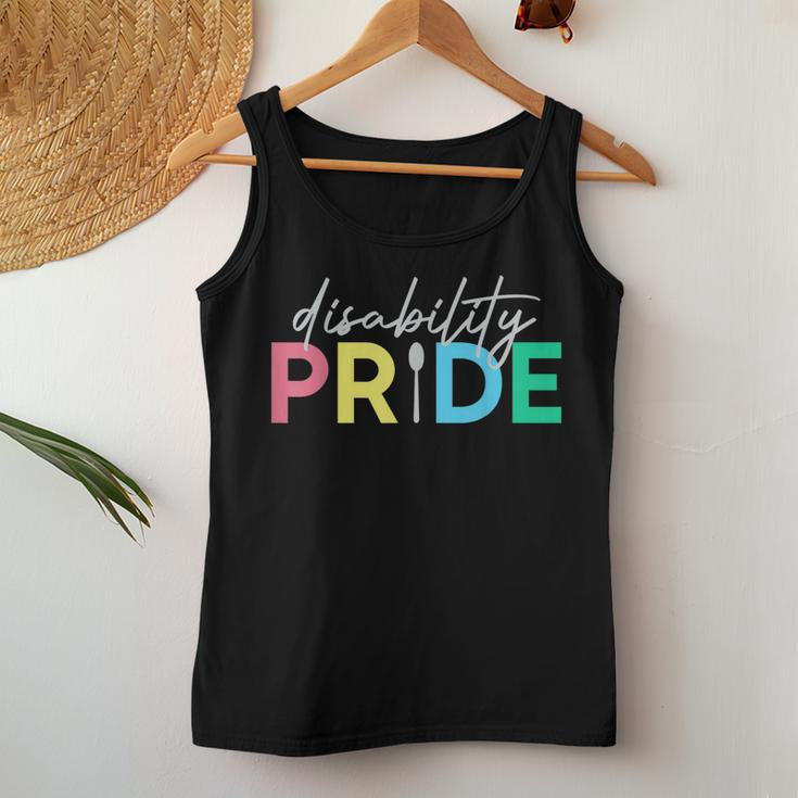 Proud Disabled Disability Pride Month Awareness Men Women Pride Month s Women Tank Top Unique Gifts