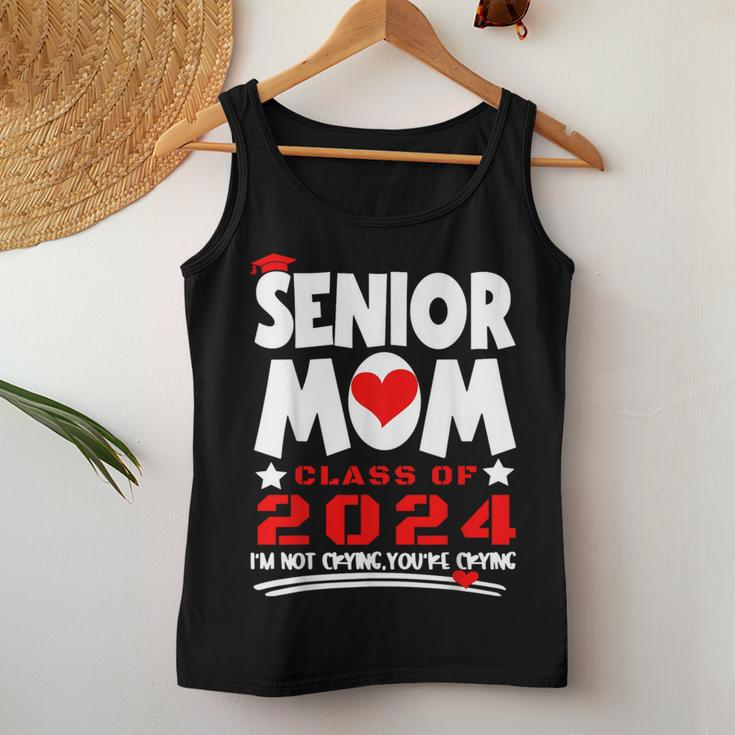 Proud Senior Mom 2024 Graduation Class Of Not Crying Women Tank Top Unique Gifts