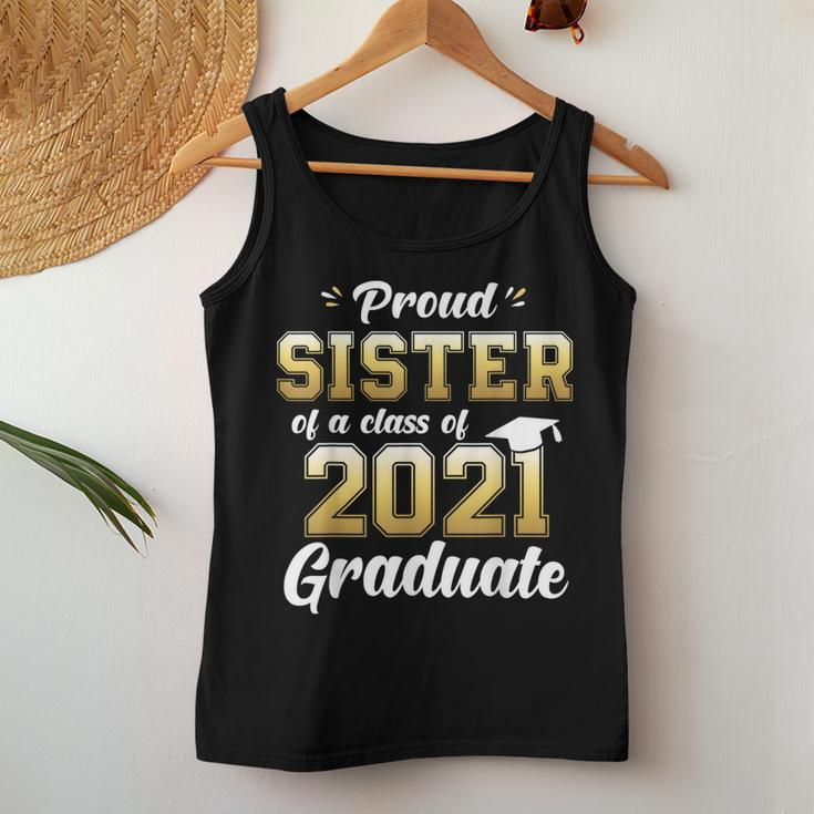 Proud Sister Of A Class Of 2021 Graduate Senior 21 Women Tank Top Unique Gifts