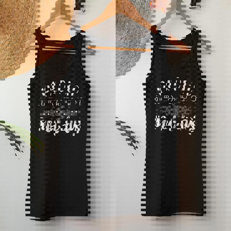 Proud Supporter Of Snow Days Teacher Merry Christmas Women Tank Top Unique Gifts
