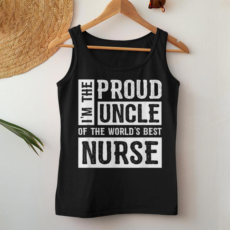 Proud Uncle Of The Worlds Best Nurse Women Tank Top Unique Gifts