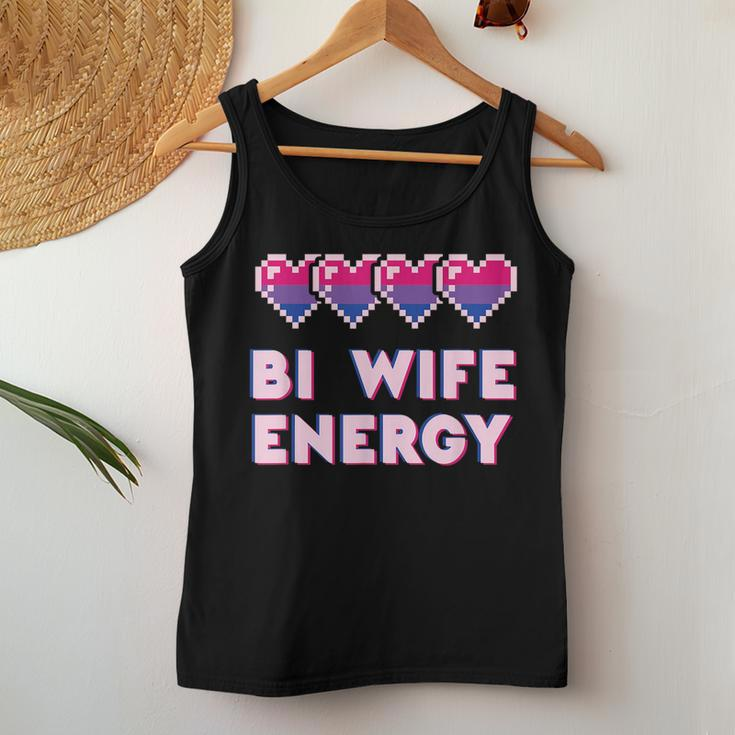Retro Bi Wife Energy Lgbt Pride Bisexual Flag Gay Marriage Women Tank Top Unique Gifts