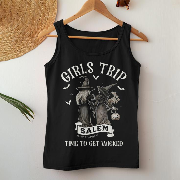 Retro Girls Trip Salem Time To Get Witch Halloween Women Tank Top Personalized Gifts