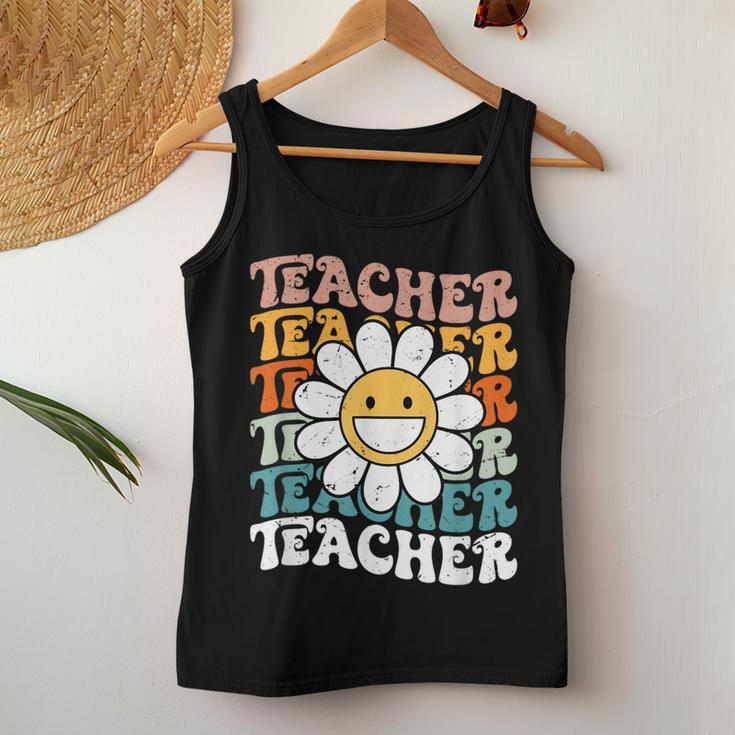 Retro Teacher Colorful - Elementary School Teacher Women Tank Top Unique Gifts