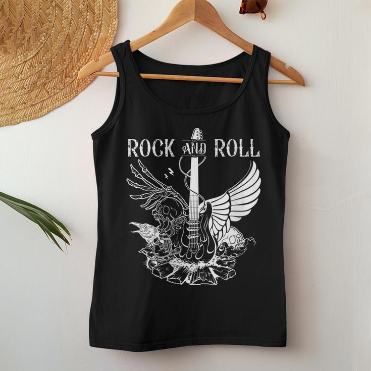 Rock And Roll Musical Instrument Guitar Women Tank Top Weekend Graphic Funny Gifts