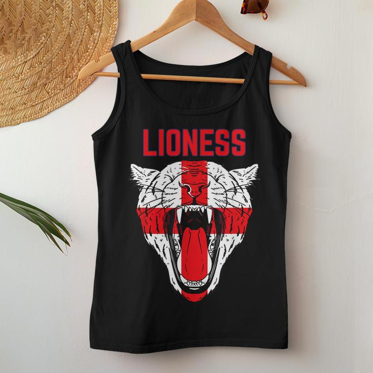 Women's England's Football Lioness English Flag Women Tank Top Funny Gifts