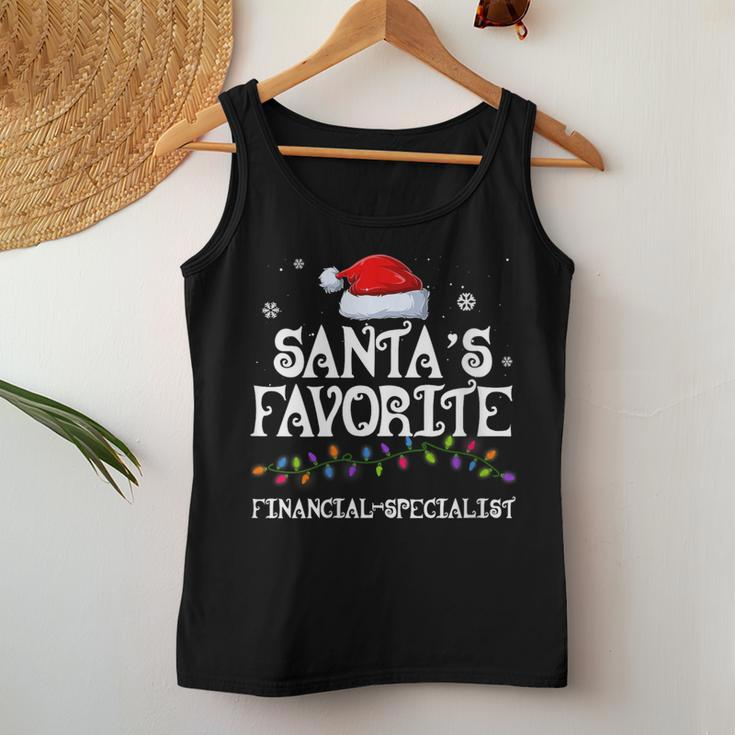 Santa's Favorite Finalcial-Specialist Ugly Christmas Sweater Women Tank Top Unique Gifts