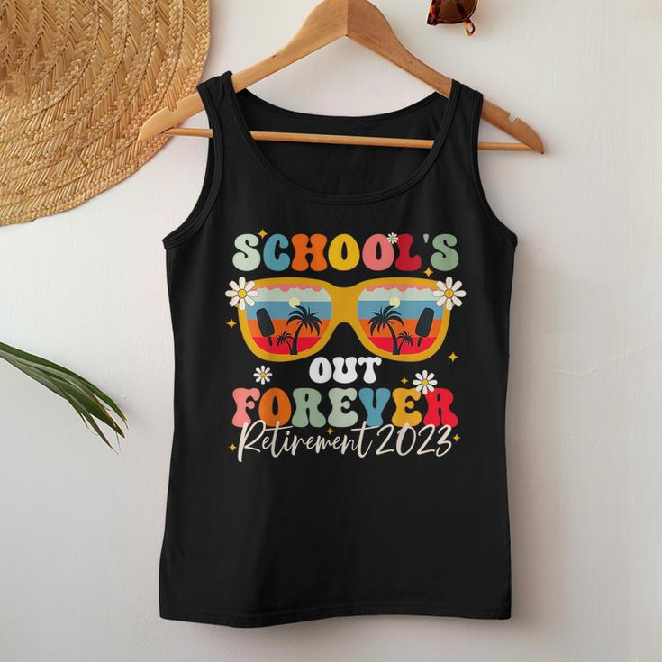 Schools Out Forever Retirement Teacher Retired 2023 Women Tank Top Unique Gifts