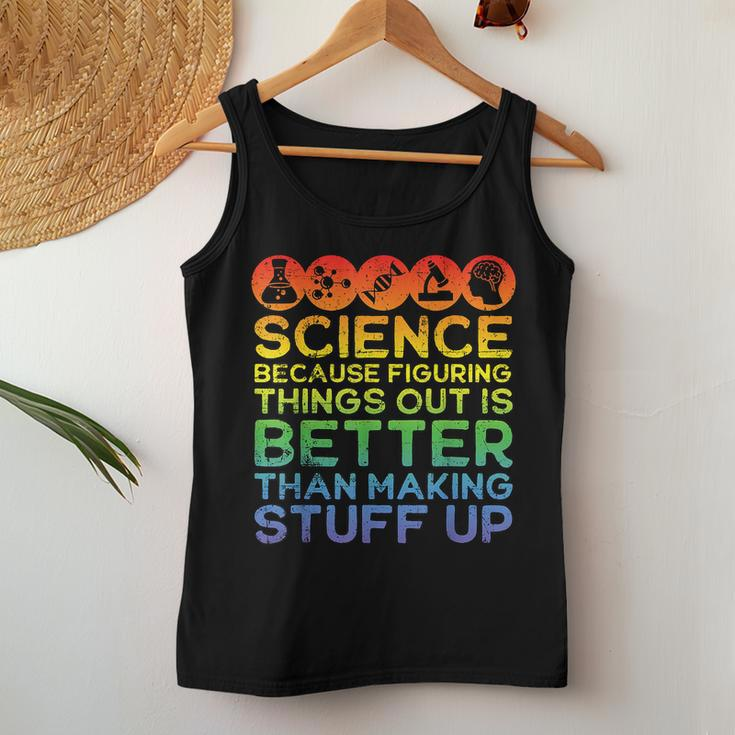 Science Lover Science Teacher Science Is Real Science Women Tank Top Unique Gifts