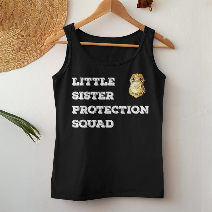 Security Little Sister Protection Squad Boys Girls Women Tank Top Unique Gifts