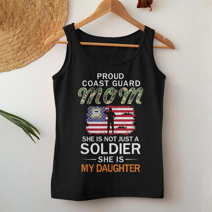 She Is A Soldier & Is My Daughterproud Coast Guard Mom Army For Mom Women Tank Top Unique Gifts