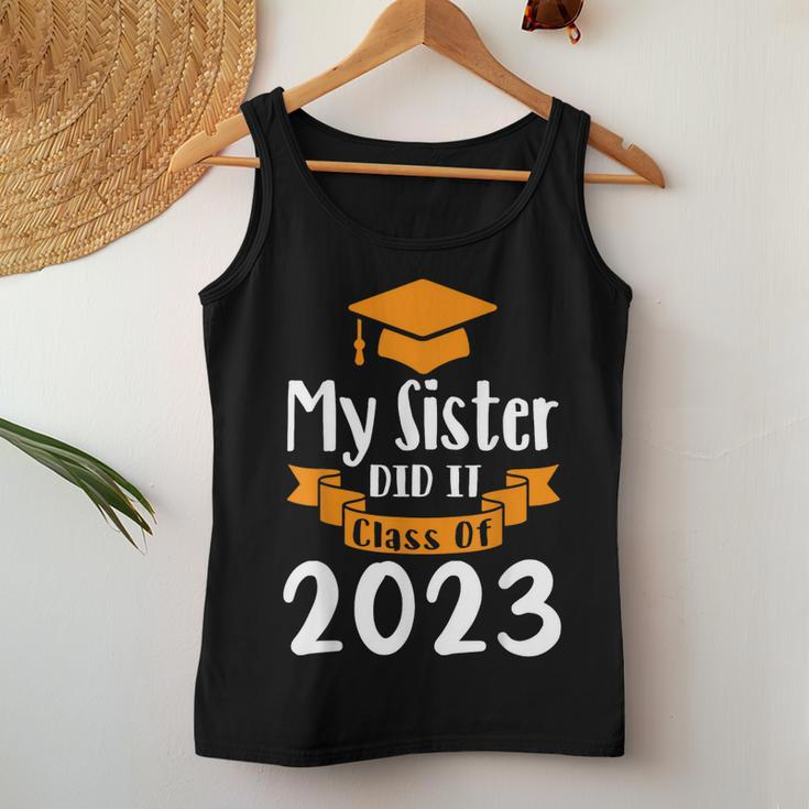 My Sister Did It Class Of 2023 Graduation 2023 Women Tank Top Unique Gifts