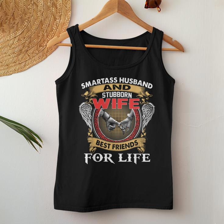 Smartass Husband And Stubborn Wife Best Friends For Life Cla Women Tank Top Funny Gifts
