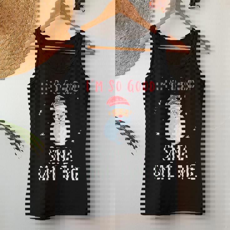 Im So Good Santa Came Twice Naughty Christmas Women Tank Top Personalized Gifts