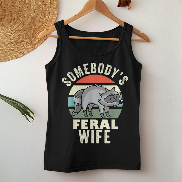 Somebodys Feral Wife Wild Family New Wife Women Tank Top Unique Gifts