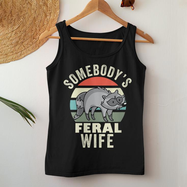 Somebodys Feral Wife Wild Family New Wife Women Tank Top Unique Gifts