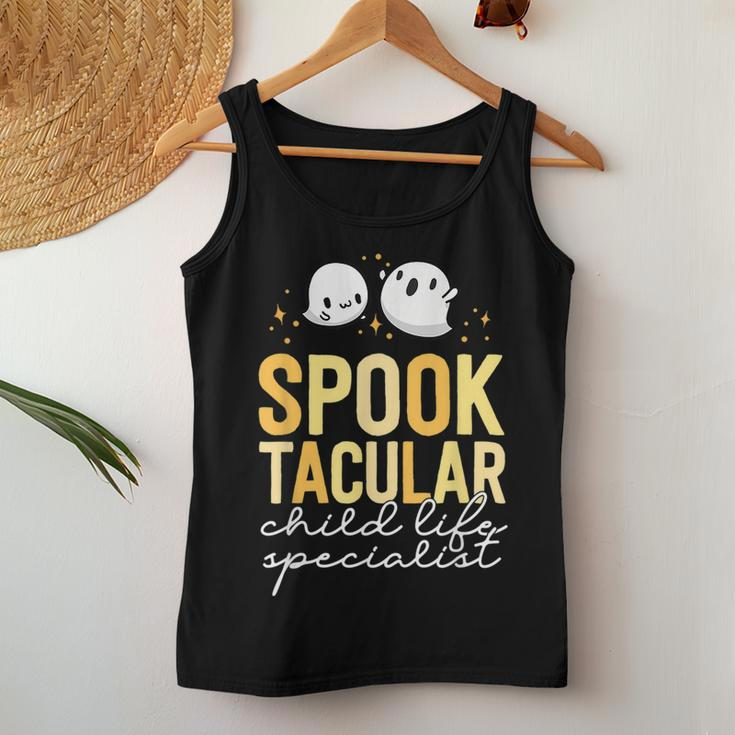 Spooktacular Child Life Specialist Halloween Hospital Fall Halloween Hospital Women Tank Top Unique Gifts