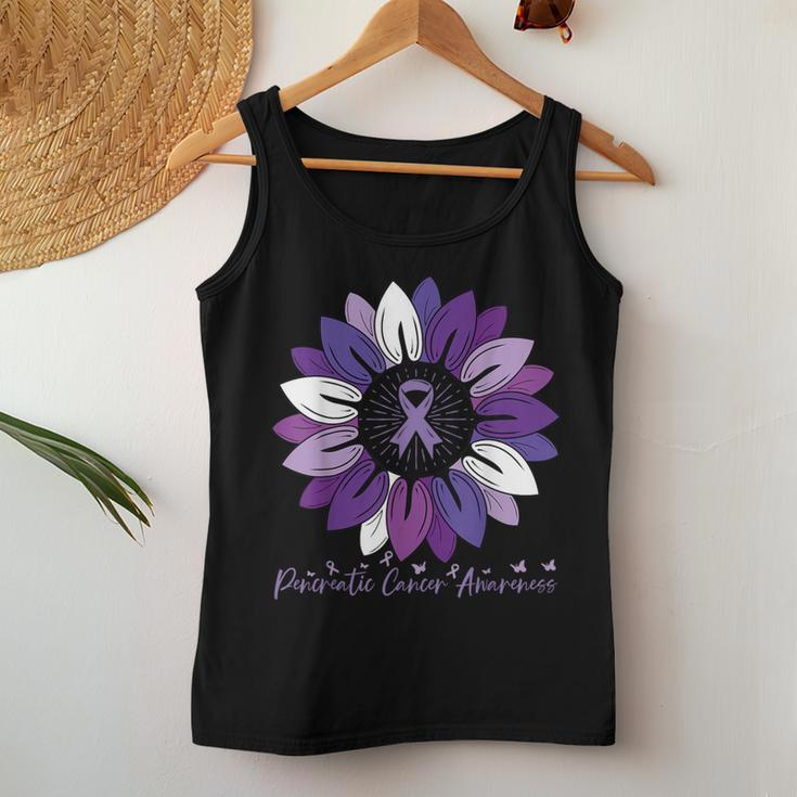 Sunflower Pancreatic Cancer Awareness Month Women Tank Top Personalized Gifts