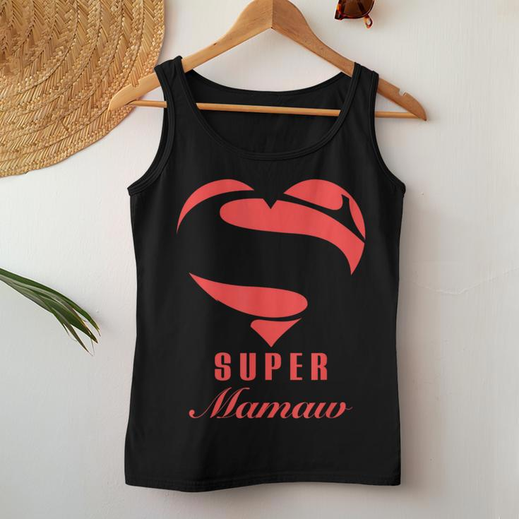Super Mamaw Superhero Family Christmas Costume Women Tank Top Unique Gifts