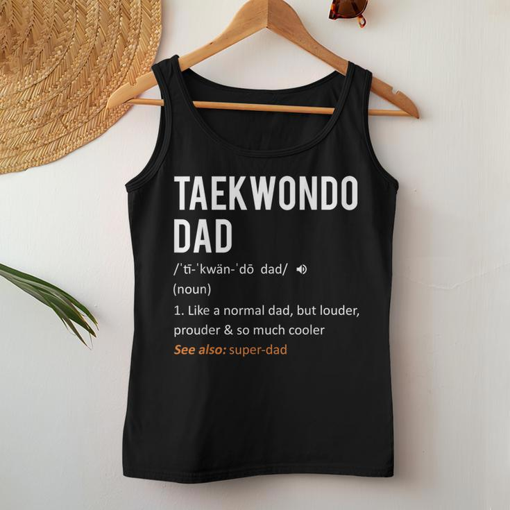 Taekwondo Dad Fathers Day From Daughter & Son Women Tank Top Unique Gifts
