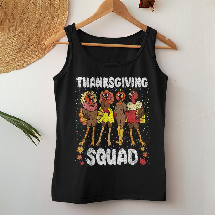 Thanksgiving Squad Turkey Fall Autumn Girls Women Tank Top Unique Gifts