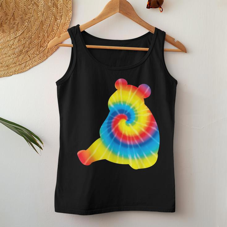 Tie Dye Giant Panda Rainbow Print Animal Hippie Peace Women Tank Top Unique Gifts