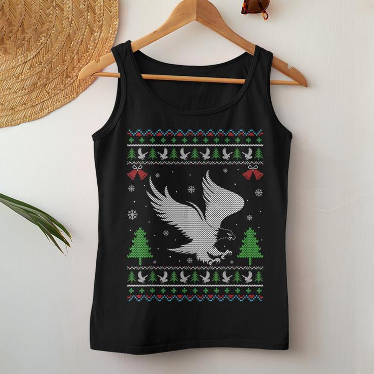 Ugly Xmas Eagle Ugly Christmas Sweater Women Tank Top Unique Gifts