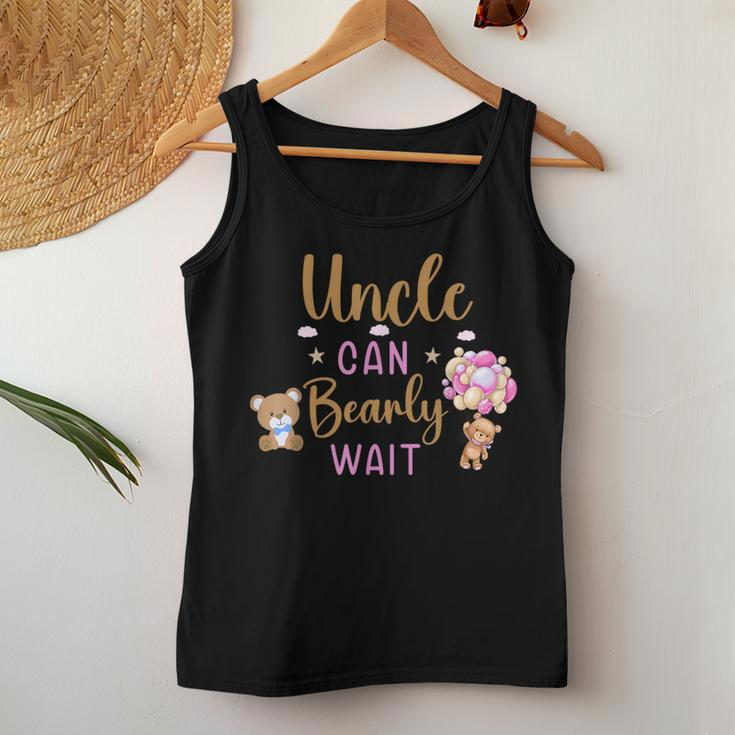 Uncle Can Bearly Wait Gender Neutral Girl Baby Shower Women Tank Top Unique Gifts