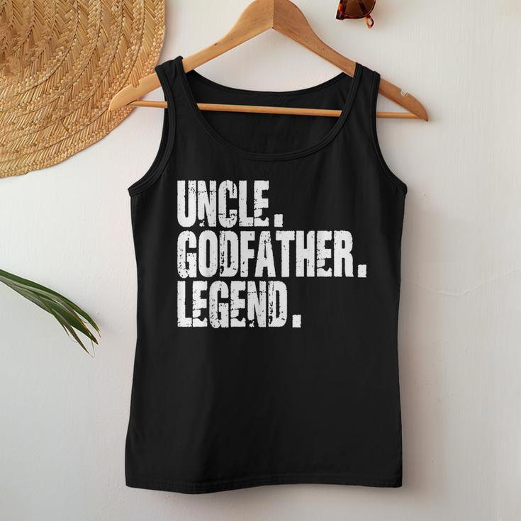 Uncle Godfather Legend Nephew Niece Godchild Godfather Women Tank Top Unique Gifts
