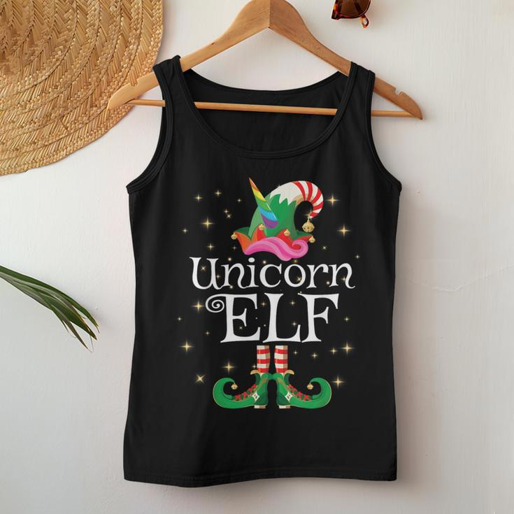 Unicorn Elf Girls Matching Christmas Elf Women Tank Top Personalized Gifts