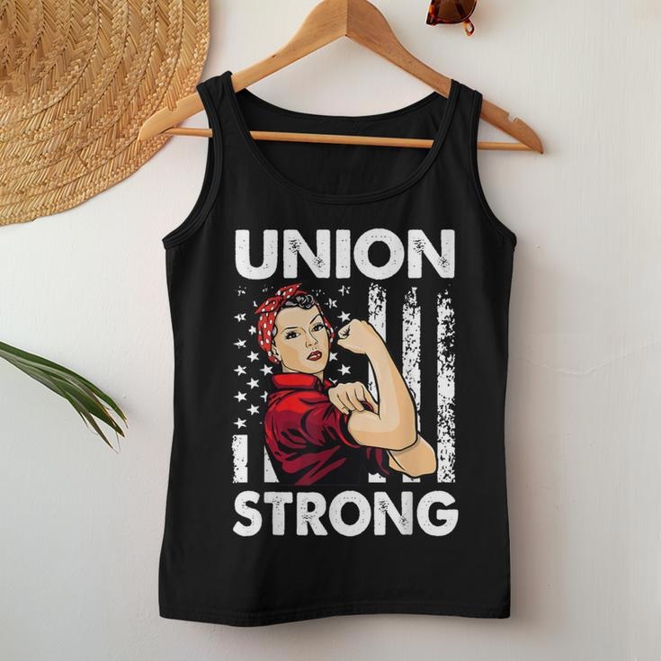 Union Strong And Solidarity Union Proud Labor Day Women Tank Top Funny Gifts