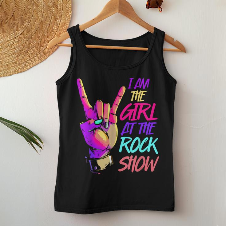 Vintage I Am The Girl At The Rock Show Retro Rock Music Women Tank Top Unique Gifts