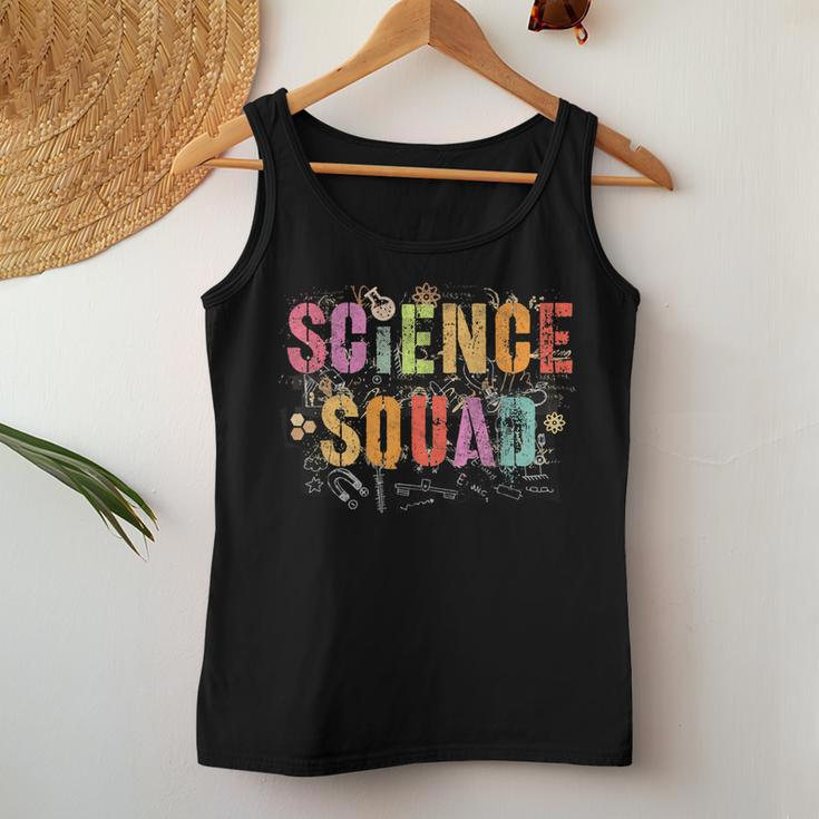 Vintage Science Squad Technology Teacher Team Student Stem Women Tank Top Funny Gifts