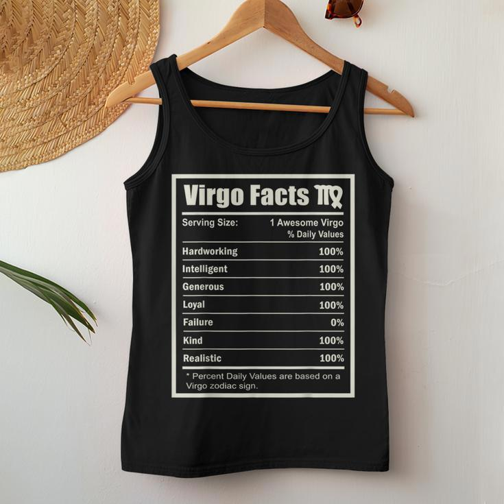 Virgo Zodiac Sign Fun Facts Birthday Women Tank Top Funny Gifts