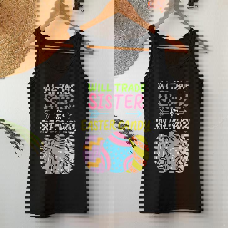 Will Trade Sister For Easter Candy Bunny Eggs Family Costume Women Tank Top Unique Gifts