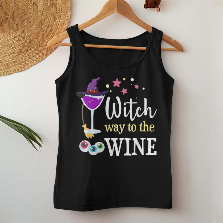 Witch Way To The Wine Costume For Witch Lover Women Tank Top Funny Gifts
