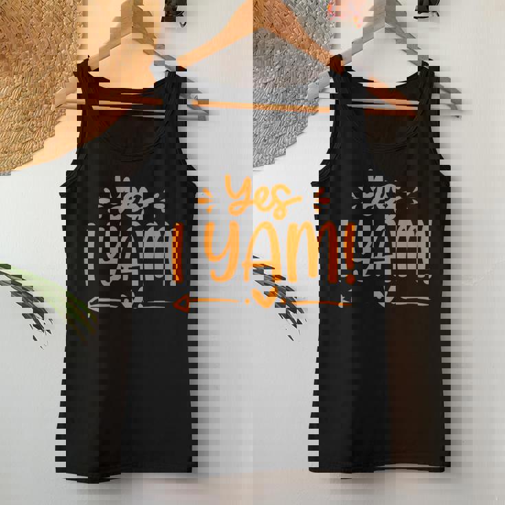 Yes I Yam She's My Sweet Potato Couple Matching Thanksgiving Women Tank Top Personalized Gifts