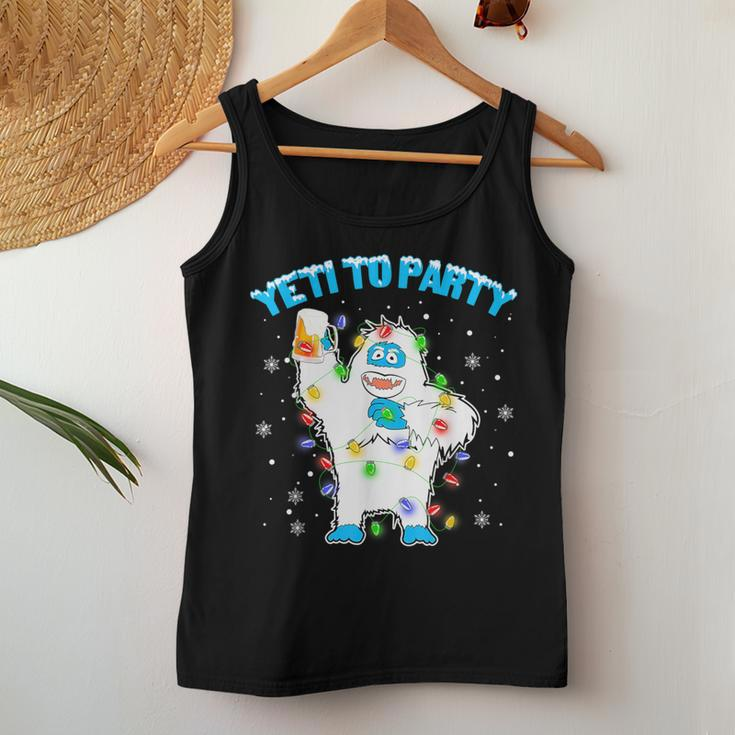 Yeti To Party Bigfoot Beer Drinking Xmas 2021 Women Tank Top Personalized Gifts