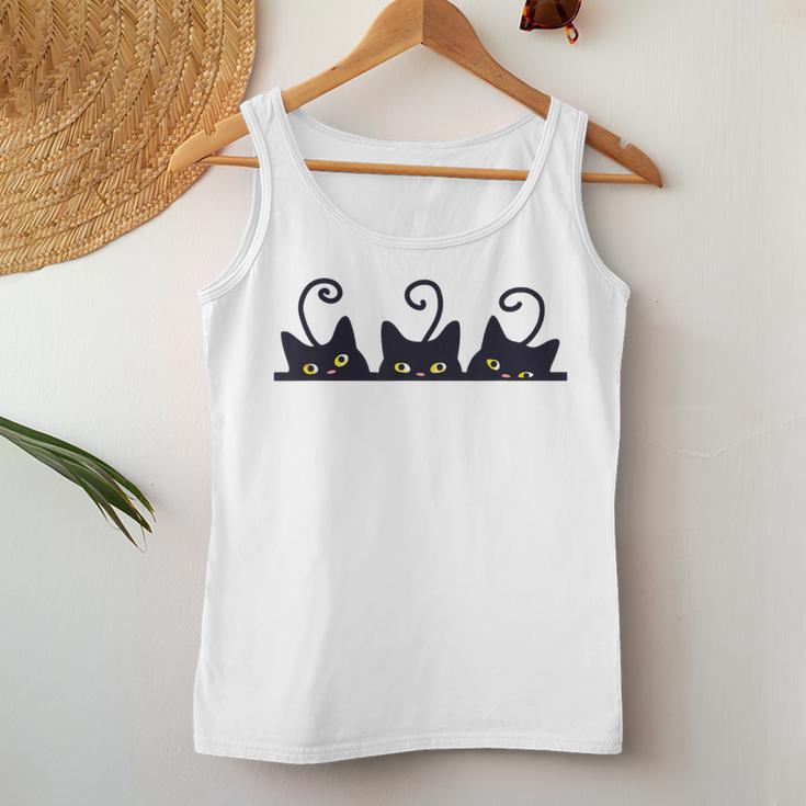 3 Black Cats Cat Lovers Girl Boy Cat Women Tank Top Personalized Gifts