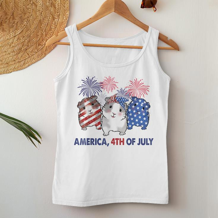 American Flag 4Th Of July America Guinea Pig Men Women Kid For Pig Lovers Women Tank Top Unique Gifts