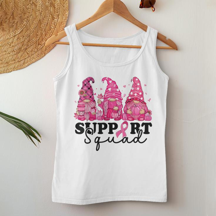 Breast Cancer Awareness For Gnomes Support Squad Women Tank Top Personalized Gifts