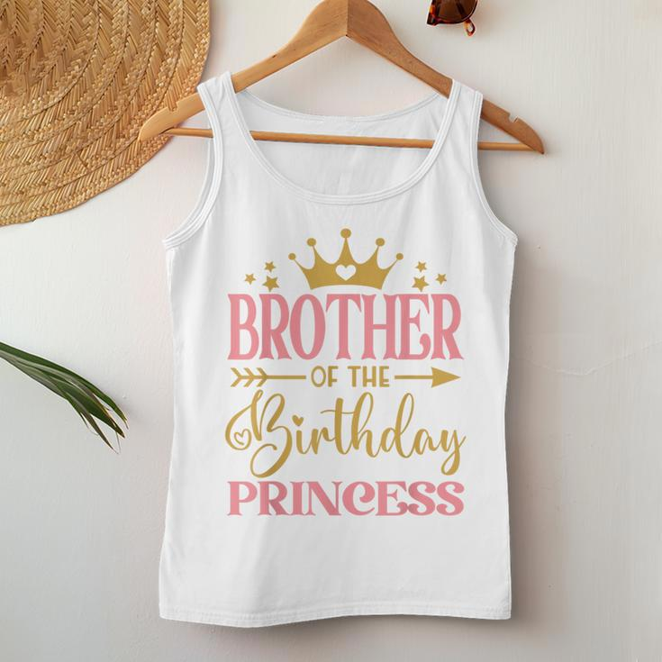 Brother Of The Birthday For Girl 1St Birthday Princess Women Tank Top Unique Gifts