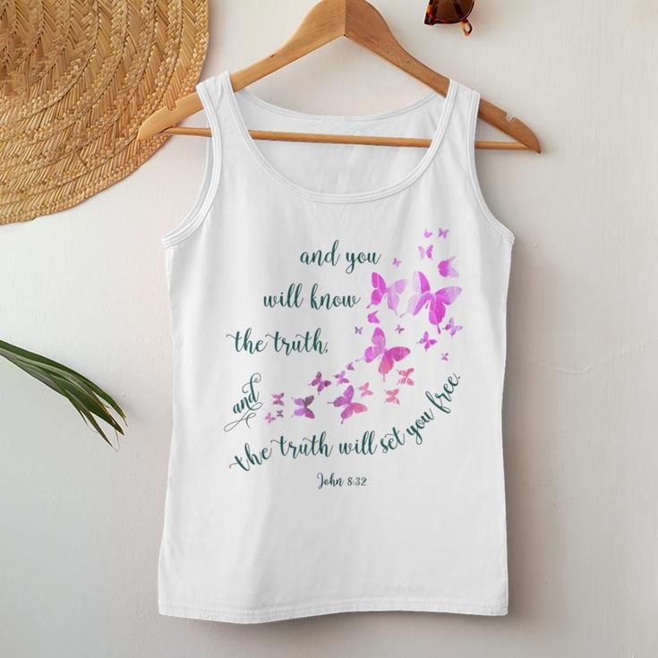 Christian Bible Verse Butterfly For And Girls Women Tank Top Unique Gifts