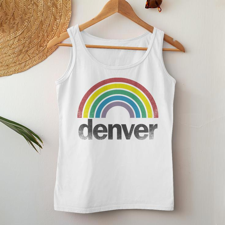 Denver Rainbow 70S 80S Style Retro Gay Pride Men Women Women Tank Top Unique Gifts