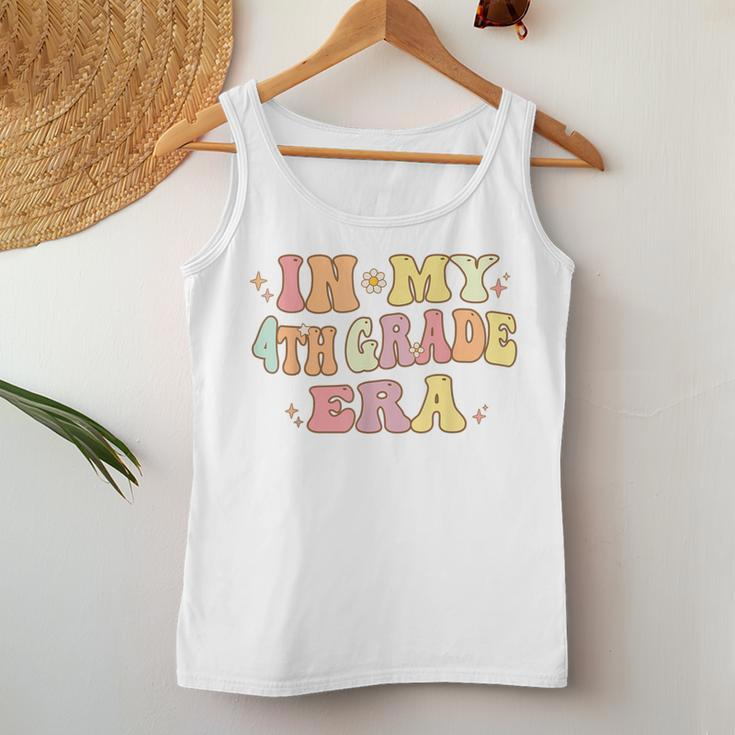 In My Fourth Grade Era Back To School Groovy 4Th Grade Women Tank Top Unique Gifts