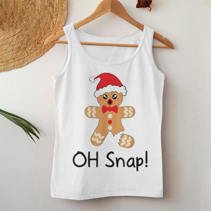 Christmas Boys Girls Gingerbread Man Oh Snap Women Tank Top Personalized Gifts